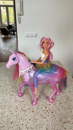 Barbie GWM78 Dreamtopia Magic Light Unicorn Touch Function, Ophalen of Verzenden, Zo goed als nieuw, Barbie