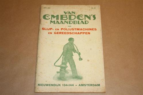 Van Embden's Maandblad - Gereedschappen e.d. 1927 !!, Boeken, Techniek, Gelezen, Ophalen of Verzenden