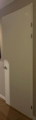 Opdekdeur 93x231,5 rechtsdraaiend met loopslot, Gebruikt, 80 tot 100 cm, 215 cm of meer, Binnendeur