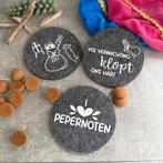 Sinterklaas Onderzetters Decoratie - Vilt donkergrijs, Ophalen of Verzenden, Nieuw