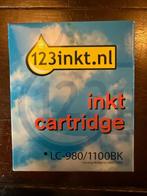 Inktcartridge Brother LC-980/1100BK zwart (2x), Ophalen of Verzenden, Nieuw, Cartridge, Brother