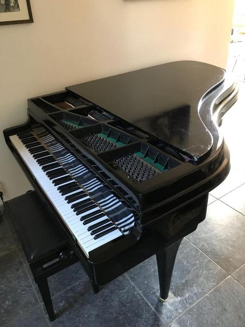 Rippen vleugel, Muziek en Instrumenten, Piano's, Gebruikt, Vleugel, Zwart, Ophalen of Verzenden
