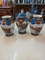 Japanse imari chrysanten porseleinen vazen, Ophalen of Verzenden