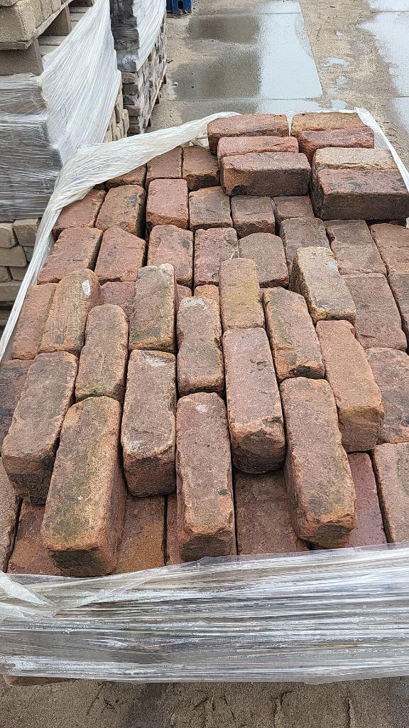Oud gebakken klinkers dikformaat rood bruin, Tuin en Terras, Tegels en Klinkers, Gebruikt, Klinkers, Keramiek, 10 m² of meer, Ophalen
