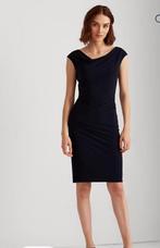 Ralf Lauren M zwarte cocktail jurk met val hals LBD, Maat 38/40 (M), Zwart, Ophalen of Verzenden, Zo goed als nieuw