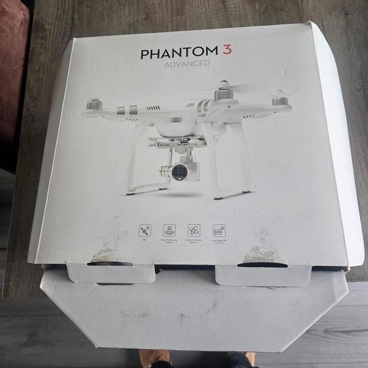 DJI Phantom 3 Advanced Drone, Audio, Tv en Foto, Drones, Zo goed als nieuw, Drone met camera, Ophalen of Verzenden