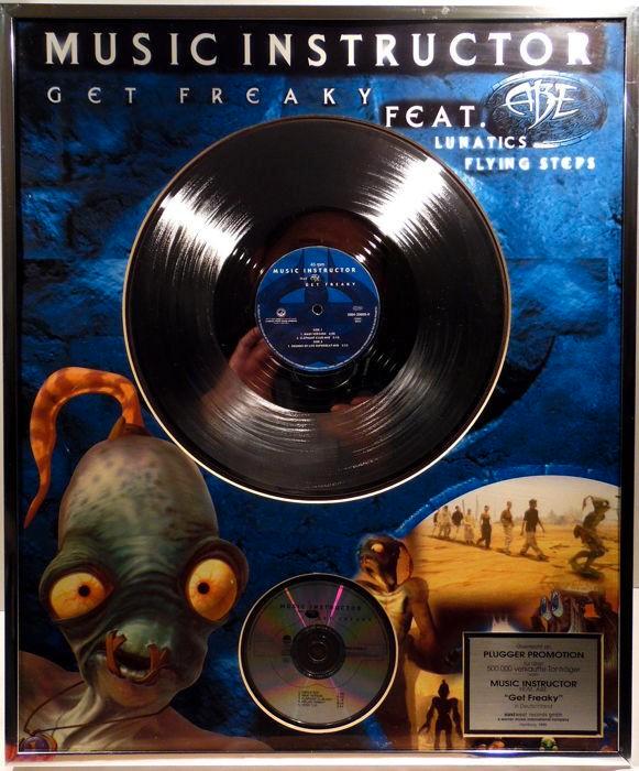Music Instructor -Get Freaky - rare German GOLD Music Award, Verzamelen, Muziek, Artiesten en Beroemdheden, Gebruikt, Cd of Plaat