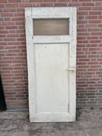 Mooie oude paneeldeur met originele klink 82 x 195 cm, Doe-het-zelf en Verbouw, Deuren en Horren, Gebruikt, 80 tot 100 cm, Binnendeur