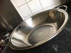 BergHOFF Groot Sandwich Boden Wok Wokpan Ø 40 cm, Ophalen of Verzenden, Zo goed als nieuw, Rvs, Keramische plaat