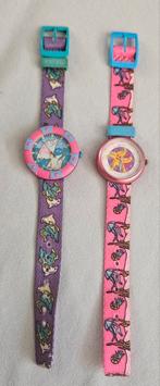 Flik Flak Horloges - Vintage Set 2 stuks, Verzenden, Gebruikt, Overige kleuren, Jongen of Meisje