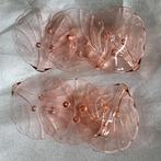 Vintage Roze Glazen Schaaltjes schelp vorm - Set van 6, Huis en Inrichting, Schaal, Ophalen of Verzenden, Overige vormen, Glas
