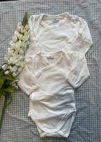 Set van 2 basic witte omslagrompertjes van Zeeman, maatje 56, Jongetje of Meisje, Ophalen of Verzenden, Zo goed als nieuw, Nacht- of Onderkleding