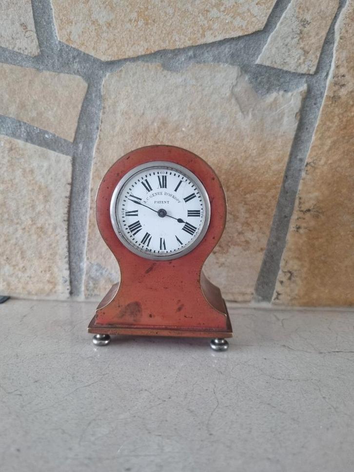 Eight-Day Travel Clock, Antiek en Kunst, Antiek | Klokken, Ophalen of Verzenden