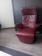 Comfortabele lederen relaxfauteuil, Huis en Inrichting, Fauteuils, Ophalen, Gebruikt, 75 tot 100 cm, Modern