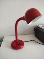 Een vintage jaren 70 rode bureaulamp, Ophalen of Verzenden, Zo goed als nieuw, Minder dan 50 cm
