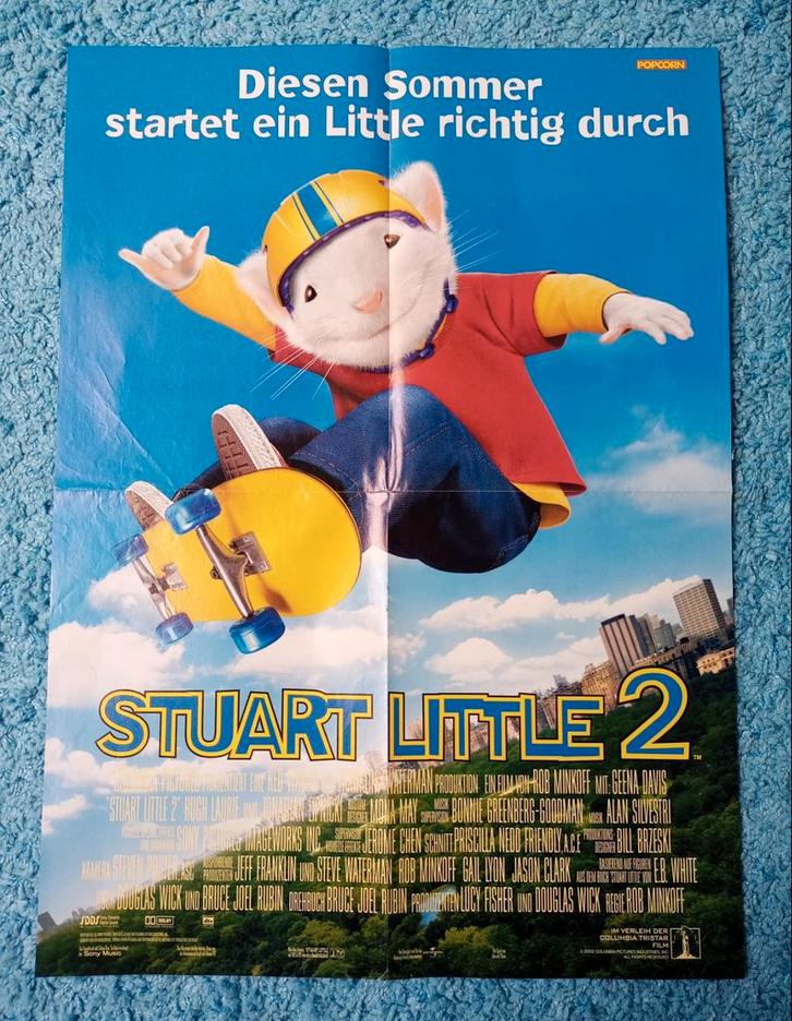 Stuart Little 2 movie poster popcorn, Verzamelen, Posters, Nieuw, Film en Tv, A1 t/m A3, Rechthoekig Staand, Ophalen of Verzenden