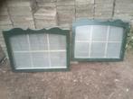 2 X SIERLIJK RAAM VOOR TUINHUIS SCHUUR MET KUNSTSTOF GLAS, Ophalen, Gevelraam of Ruit, Gebruikt, Minder dan 80 cm