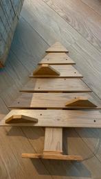 Kerstboom (hout) met verlichting, Ophalen, Zo goed als nieuw