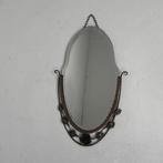 Art Deco spiegel in stalen frame, jaren '30, Ophalen of Verzenden, Rechthoekig