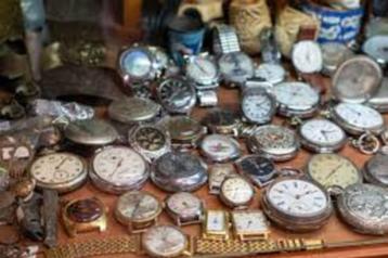GEZOCHT:Oude Horloges, Horlogemakers Gereedschap,Onderdelen beschikbaar voor biedingen