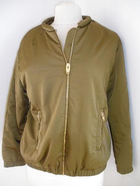 H&M bomber jack jas olijf groen maat 38 - nieuw -, Kleding | Dames, Jassen | Winter, Nieuw, Maat 38/40 (M), Groen, Ophalen of Verzenden