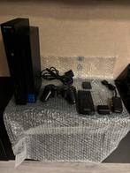 Playstation2+1controller+afstandbedingn+7spellen, Ophalen of Verzenden, Zo goed als nieuw, Zwart, Met 1 controller