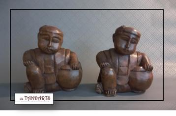 Japanse houten Hanasaka Jiisan – 16 cm @ prijs per stuk beschikbaar voor biedingen
