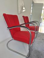 2 fauteuils Gispen 412, Ophalen, Gebruikt, 75 tot 100 cm, Stof