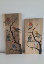 2 Houten plankjes met decoupage, Huis en Inrichting, Ophalen of Verzenden, Zo goed als nieuw