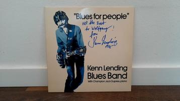 Kenn Lending Blues Band - Blues for People LP, Blues, Signed beschikbaar voor biedingen