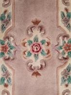 Handgeknoopt romantisch aubusson tapijt rozen beige 60x123cm, Huis en Inrichting, Stoffering | Tapijten en Kleden, 50 tot 100 cm