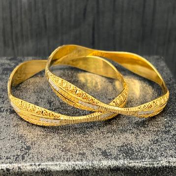 21 karaat gouden armbanden slavenarmband prachtig model beschikbaar voor biedingen