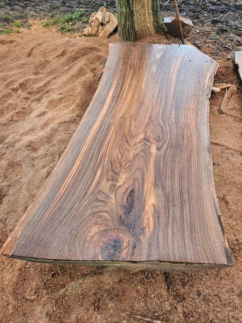 Diverse massieve eiken tafelbladen / boomstamtafels, Huis en Inrichting, Tafels | Eettafels, Zo goed als nieuw, 50 tot 100 cm