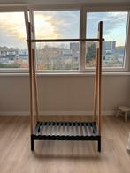 Kledingrek JENNET met schoenenrek naturel/zwart, Ophalen, Zo goed als nieuw
