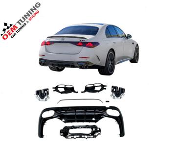 Mercedes-Benz E-Class W214 E53 Look Diffuser | 2023 Black beschikbaar voor biedingen