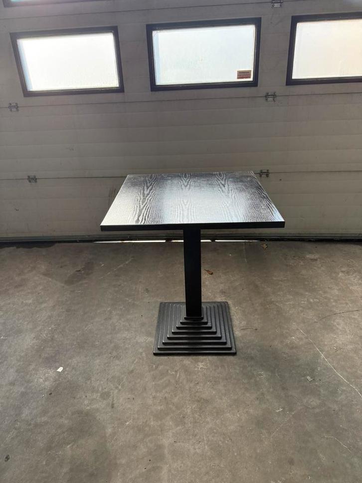 Horeca / Bistro Tafel – 65x65 cm – Zware voet, Huis en Inrichting, Tafels | Sidetables, Zo goed als nieuw, Ophalen