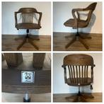 Eiken houten Rivera Maison bureau stoel, Ophalen, Bruin, Zo goed als nieuw, Bureaustoel
