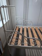 Mooi wit spijlenbed (80cm x 200cm), Ophalen, 90 cm, Eenpersoons, Wit