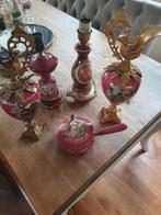 2 lampen potten plus twee mooie sier potten enschaaltje met, Antiek en Kunst, Ophalen of Verzenden