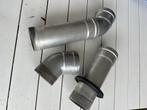 Rookgasafvoer en luchttoevoer CV ketel onderdelen, Bochten, Gebruikt, Aluminium, Ophalen of Verzenden
