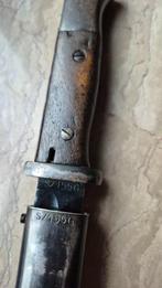 Duitse K98 bayonet S/155g nummergelijk, Ophalen of Verzenden, Duitsland