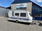 HOBBY Excellent 400 SF '08 (Mover, Vastbed), Caravans en Kamperen, Caravans, Vast bed, Hobby, Bedrijf, Treinzit