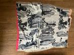 Moment By Moment. 110cm - 2 m. Wit. Grijs. Cactus. Rechthoek, Kleding | Dames, Ophalen of Verzenden, Zo goed als nieuw, Sjaal