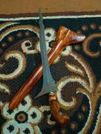 Antieke Kris Semar 5 Luk Pamor Keleng Sandang Walikat SVC61, Antiek en Kunst, Verzenden
