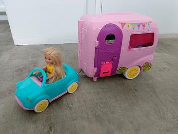 Barbie Chelsea auto met caravan beschikbaar voor biedingen
