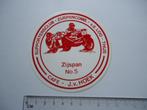 sticker oud Motorcross zijspan VD LOO sidecar cross race 5, Verzenden, Zo goed als nieuw, Bedrijf of Vereniging
