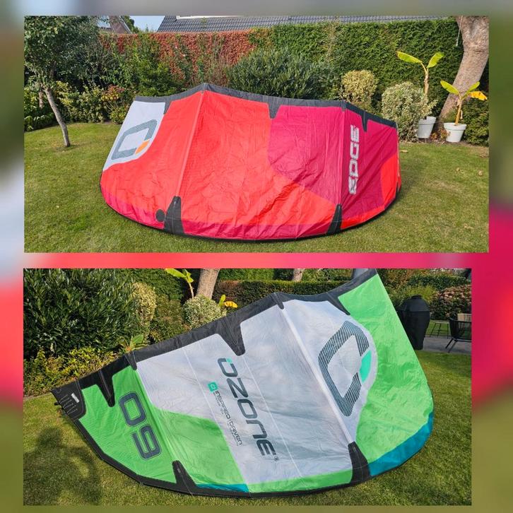 Ozone Edge VT 8m & 9m kite only - 2025, Watersport en Boten, Kitesurfen, Zo goed als nieuw, Kite, 8 m², Geen board, Ophalen of Verzenden