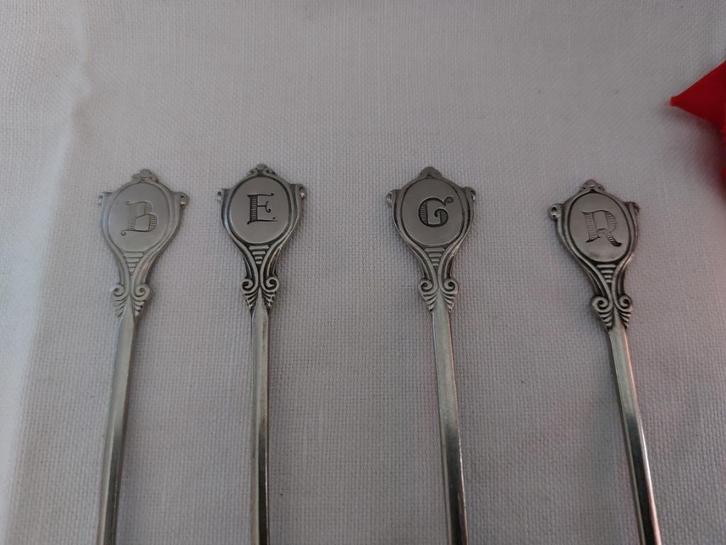 SOLA lepeltje met letter: B - G - R - J, Antiek en Kunst, Antiek | Bestek, Verzenden