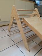 Houten klimrek met glijbaan - LUNA Toys, Ophalen, Zo goed als nieuw, Glijbaan