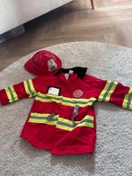 Brandweerjas met helm maat 104-122, Kinderen en Baby's, Carnavalskleding en Verkleedspullen, Ophalen of Verzenden, Zo goed als nieuw